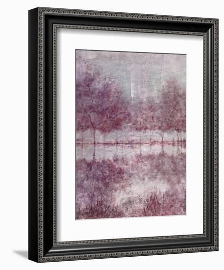 Shimmering Plum Landscape 1-Jill Schultz McGannon-Framed Art Print