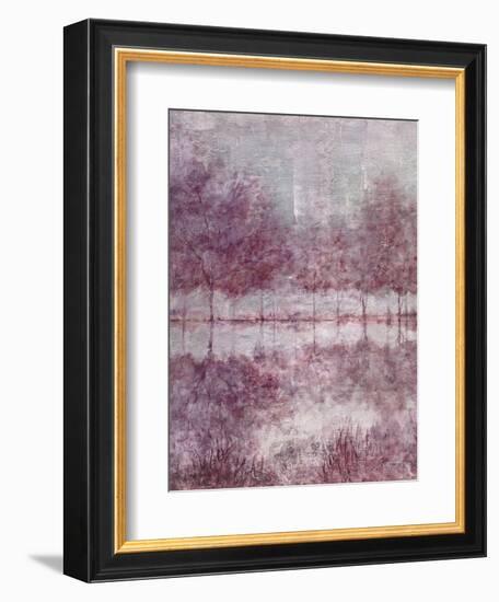 Shimmering Plum Landscape 1-Jill Schultz McGannon-Framed Art Print