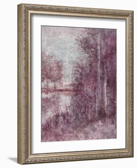 Shimmering Plum Landscape 2-Jill Schultz McGannon-Framed Art Print