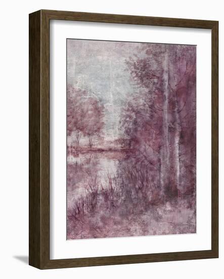 Shimmering Plum Landscape 2-Jill Schultz McGannon-Framed Art Print