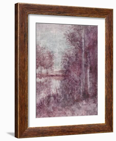 Shimmering Plum Landscape 2-Jill Schultz McGannon-Framed Art Print