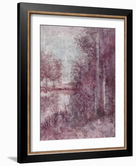 Shimmering Plum Landscape 2-Jill Schultz McGannon-Framed Art Print