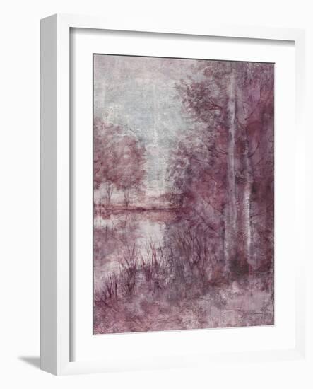 Shimmering Plum Landscape 2-Jill Schultz McGannon-Framed Art Print