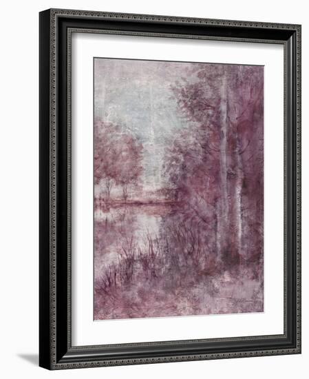 Shimmering Plum Landscape 2-Jill Schultz McGannon-Framed Art Print