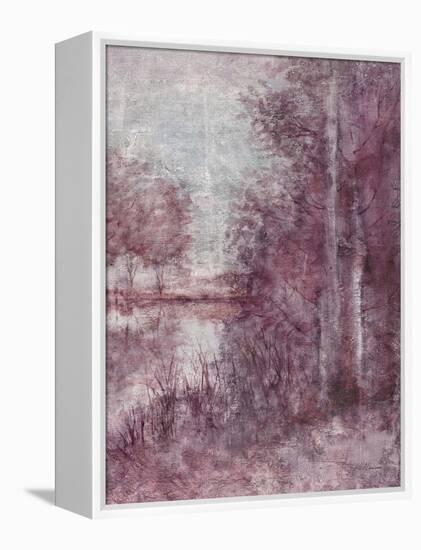 Shimmering Plum Landscape 2-Jill Schultz McGannon-Framed Stretched Canvas