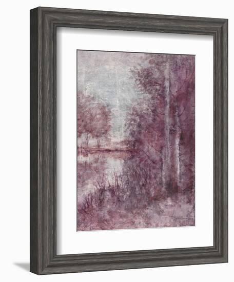 Shimmering Plum Landscape 2-Jill Schultz McGannon-Framed Art Print