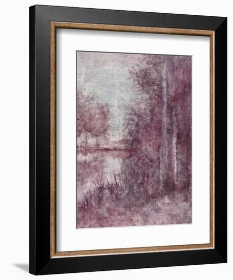 Shimmering Plum Landscape 2-Jill Schultz McGannon-Framed Art Print