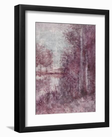 Shimmering Plum Landscape 2-Jill Schultz McGannon-Framed Art Print