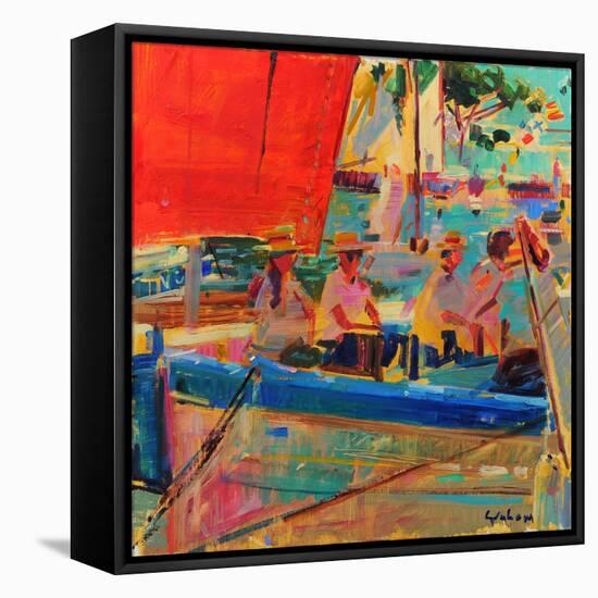 Shimmering Sea, Saint-Tropez-Peter Graham-Framed Premier Image Canvas