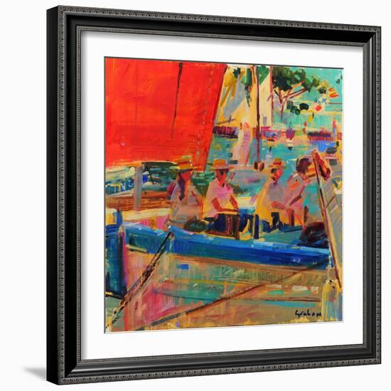 Shimmering Sea, Saint-Tropez-Peter Graham-Framed Giclee Print