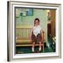 "Shiner" or "Outside the Principal's Office", May 23,1953-Norman Rockwell-Framed Giclee Print