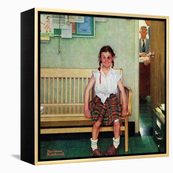 "Shiner" or "Outside the Principal's Office", May 23,1953-Norman Rockwell-Framed Premier Image Canvas