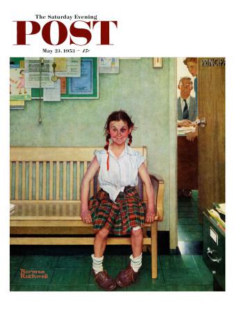 Shiner Or Outside The Principal S Office Saturday Evening Post