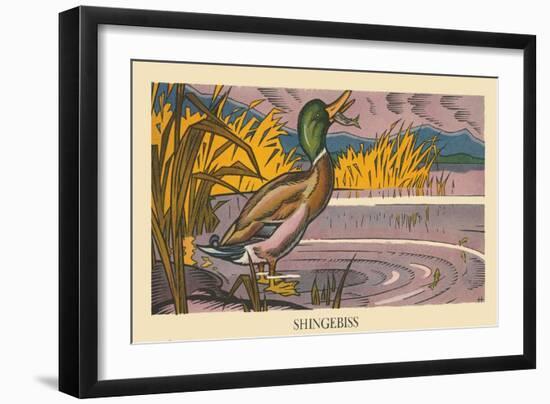 Shingebiss-Hauman-Framed Art Print