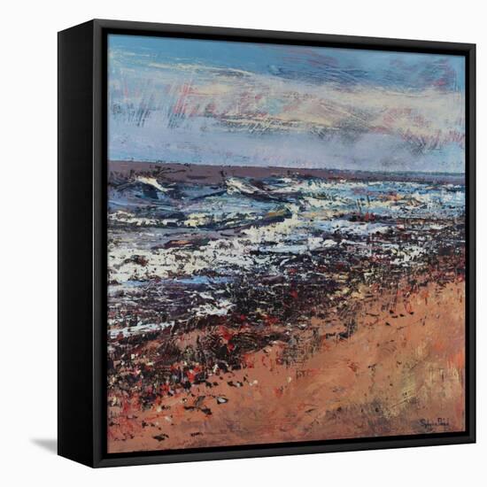 Shingle Shoreline, 2021 (oil on canvas)-Sylvia Paul-Framed Premier Image Canvas