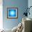 Shining Blue Lights-marinini-Framed Art Print displayed on a wall