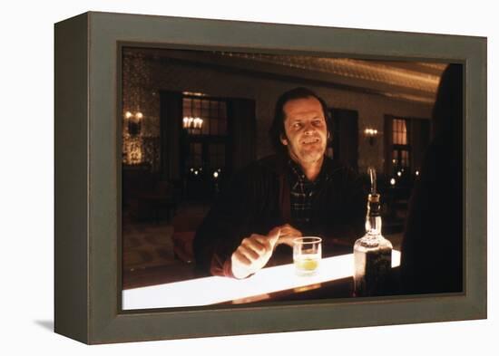 Shining by Stanley Kubrik with Jack Nicholson, 1980 (d\apres StephenKing) (photo)-null-Framed Stretched Canvas