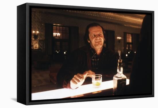 Shining by Stanley Kubrik with Jack Nicholson, 1980 (d\apres StephenKing) (photo)-null-Framed Stretched Canvas