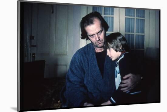 Shining by Stanley Kubrik with Jack Nicholson and Danny Llyod, 1980 (d'apres StephenKing) (photo)-null-Mounted Photo
