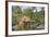 Shining Inkcap (Mica Inkcap) (Coprinellus) (Coprinus Micaceus) Clump Growing-Nick Upton-Framed Photographic Print