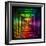 Shining Lights Rainbow Colors Frame-art_of_sun-Framed Art Print