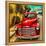 Shining Red Paintwork on Edited Scene of Classic Car in America-Salvatore Elia-Framed Premier Image Canvas