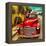 Shining Red Paintwork on Edited Scene of Classic Car in America-Salvatore Elia-Framed Premier Image Canvas