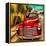 Shining Red Paintwork on Edited Scene of Classic Car in America-Salvatore Elia-Framed Premier Image Canvas