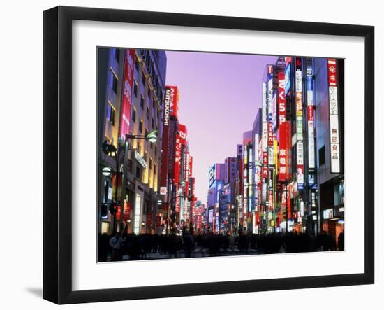 Shinjuku District, Tokyo, Japan--Framed Photographic Print