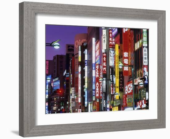 Shinjuku District, Tokyo, Japan-null-Framed Photographic Print