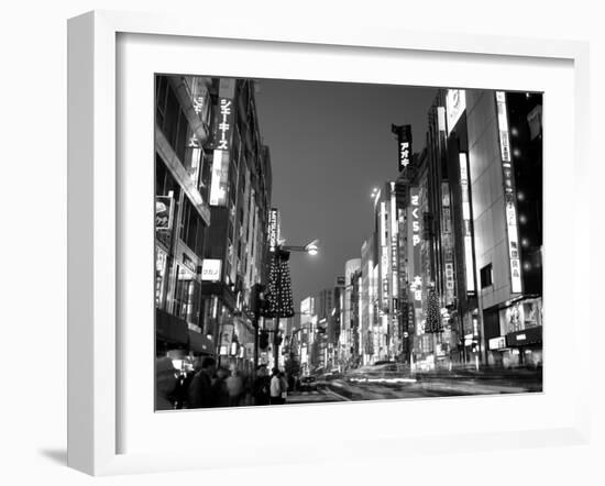 Shinjuku, Shinjuku-dori, Nightlights, Tokyo, Honshu, Japan-Steve Vidler-Framed Photographic Print