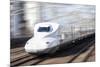 Shinkansen bullet train, Kyoto station, Kyoto prefecture, Japan-Jan Christopher Becke-Mounted Photographic Print