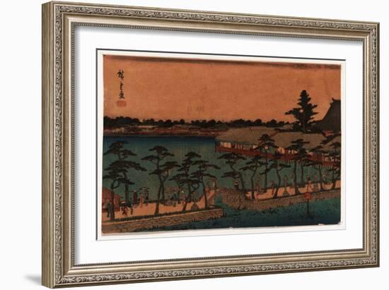 Shinobazu No Ike-Utagawa Hiroshige-Framed Giclee Print