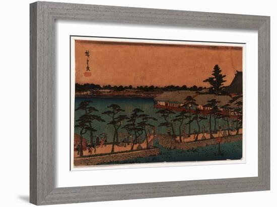 Shinobazu No Ike-Utagawa Hiroshige-Framed Giclee Print