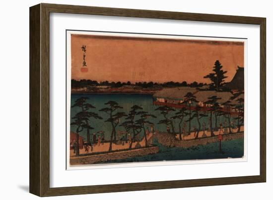 Shinobazu No Ike-Utagawa Hiroshige-Framed Giclee Print