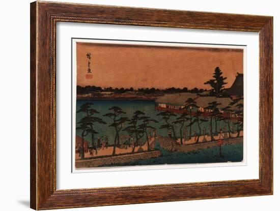 Shinobazu No Ike-Utagawa Hiroshige-Framed Giclee Print