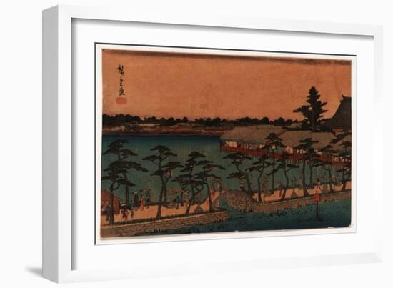 Shinobazu No Ike-Utagawa Hiroshige-Framed Giclee Print