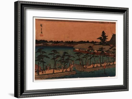 Shinobazu No Ike-Utagawa Hiroshige-Framed Giclee Print