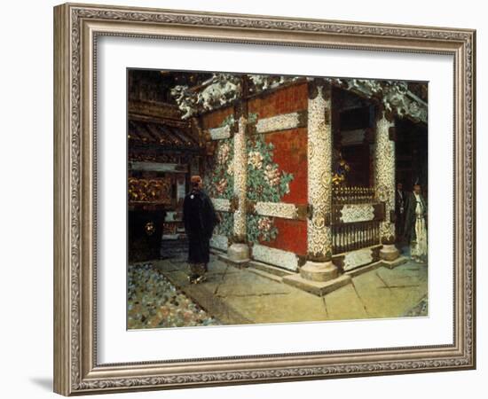 Shinto Temple in Nikko-Vasilij Vereshchagin-Framed Art Print