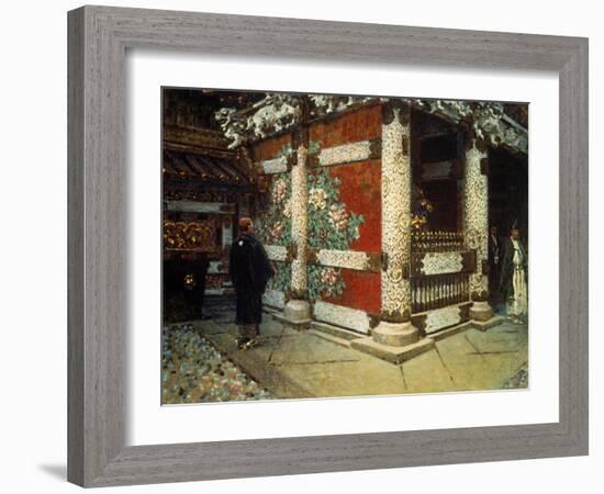 Shinto Temple in Nikko-Vasilij Vereshchagin-Framed Art Print