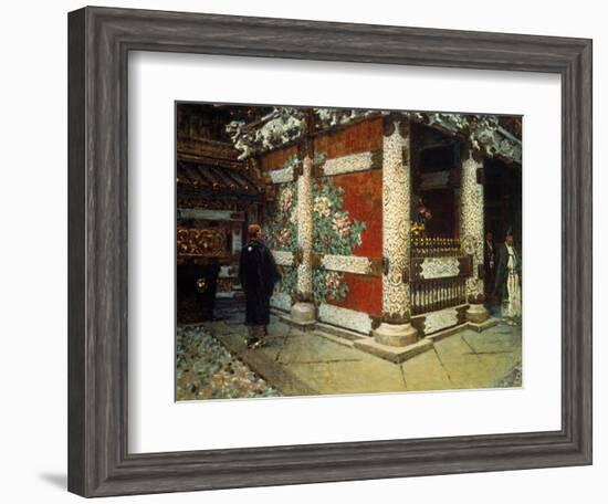 Shinto Temple in Nikko-Vasilij Vereshchagin-Framed Art Print