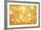 Shiny Golden Lights-SSilver-Framed Art Print