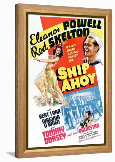 Ship Ahoy, Eleanor Powell, Red Skelton, Tommy Dorsey, 1942-null-Framed Stretched Canvas