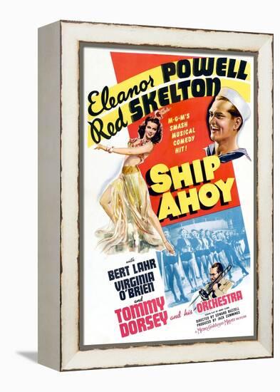 Ship Ahoy, Eleanor Powell, Red Skelton, Tommy Dorsey, 1942-null-Framed Stretched Canvas