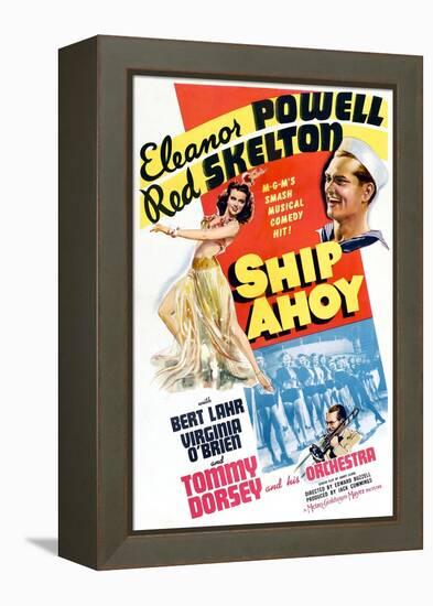 Ship Ahoy, Eleanor Powell, Red Skelton, Tommy Dorsey, 1942-null-Framed Stretched Canvas