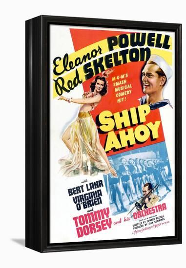 Ship Ahoy, Eleanor Powell, Red Skelton, Tommy Dorsey, 1942-null-Framed Stretched Canvas