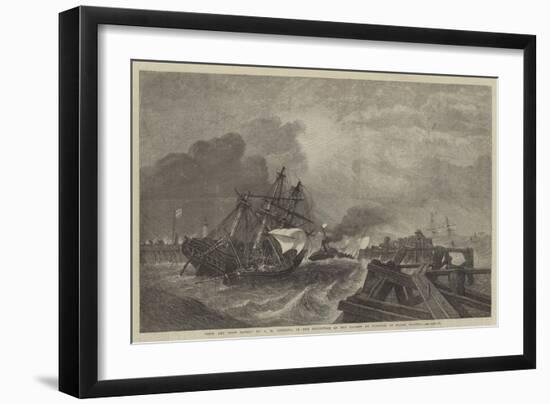 Ship and Crew Saved, in the Exhibition of the Society of Painters in Water Colours-George Henry Andrews-Framed Giclee Print