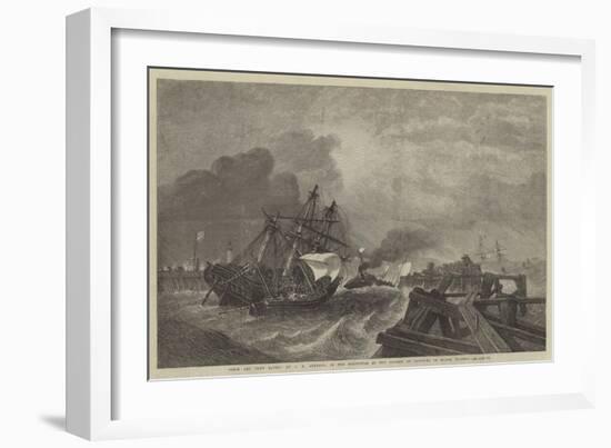 Ship and Crew Saved, in the Exhibition of the Society of Painters in Water Colours-George Henry Andrews-Framed Giclee Print