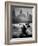 Ship and Tug Boat Traffic on the Hudson River with New York City Skyline-Andreas Feininger-Framed Photographic Print