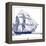 Ship at Sea-The Saturday Evening Post-Framed Premier Image Canvas